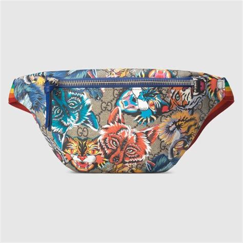 Children's GG animal faces belt bag 